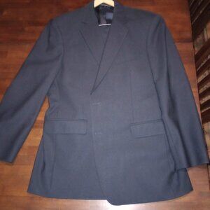 Blue 346 Brooks Brothers suit with cuffed slacks